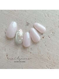 雪の結晶ネイル