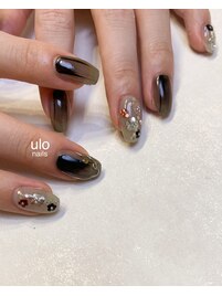 キラキラホロフラワーネイル