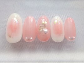 ピンクチークネイル定額6500円