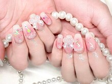 リステン(Lis 10)/[トレンド]チークネイル×リボン