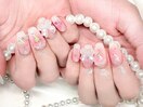[トレンド]チークネイル×リボン