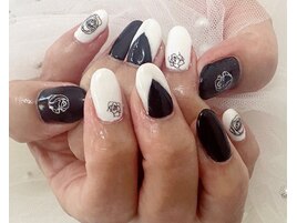 薔薇ネイル/大人ネイル