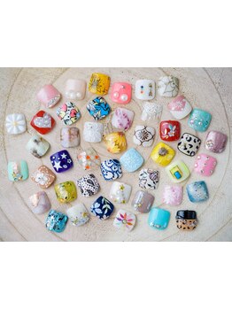 手描きアートが得意なサロン