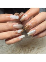 ルナ(LuNa)/上品大人ネイル/ブラウンネイル