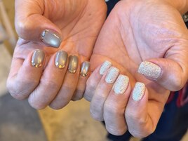 white mag × white glitter