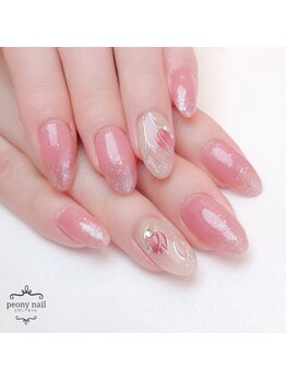 ピオニーネイル(peony nail)/ぷっくりチューリップ