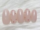 ハートのドットネイル