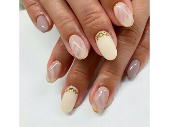 サロンドルリネイル(salon de Ruri nail)/大理石風ネイル