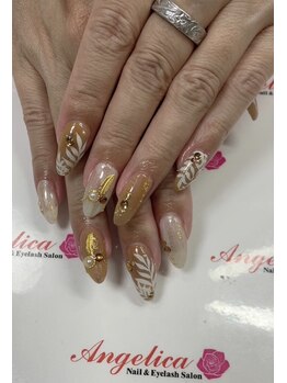 ネイルサロン アンジェリカ(Angelica)/No.75 ボタニカルネイル