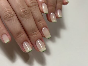 ネイルスタンド ツキイチ(NAIL STAND)/ワンカラー+スキニーライン