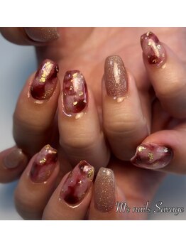 エムズネイル サベージ(M's nails Savage)/天然石ネイル