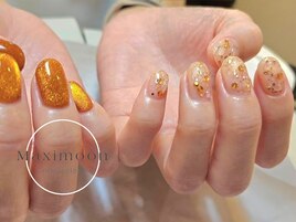 マグネットラメニュアンスネイル