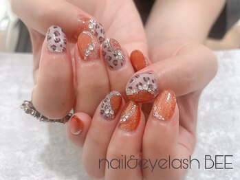 ヒョウ柄ネイル