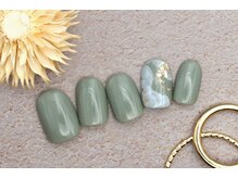 プリッシュ 銀座店(prish)/5000円　インクネイル　グリーン