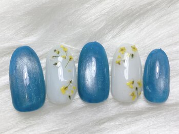 マグネット×押し花