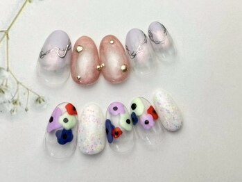 メイクアップバー(make up bar)の写真/《初回オフ込◆90分やり放題¥8800》写真持ち込み大歓迎☆流行りのニュアンスNailもお任せ♪吉祥寺駅徒歩5分