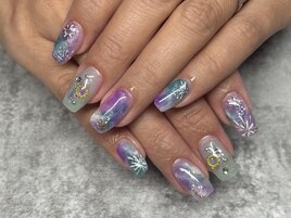 花火ネイル