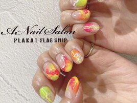 neonカラーネイル