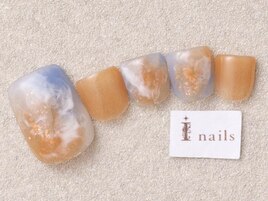 オレンジブルータイダイ