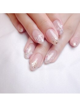 ピオニーネイル(peony nail)/ふんわりフラワー