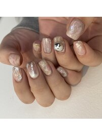 ピンク×シルバーnuance
