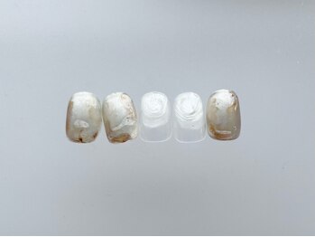 ハイク(HIKE)の写真/自爪に優しいフィルイン導入◎≪亀裂補強や欠けてしまった爪の長さ出し無料★≫爪の悩みがある方も大歓迎♪