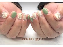 オンショントゥー(enchanteur)/ツイードネイル　冬ネイル