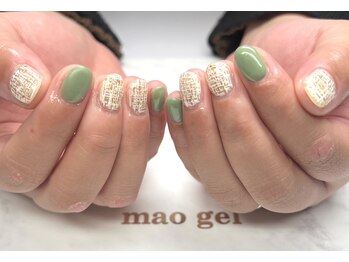 オンショントゥー(enchanteur)/ツイードネイル 冬ネイル