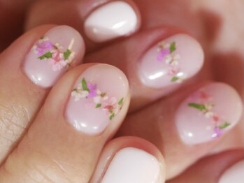 シンプル押し花持ち込みアート