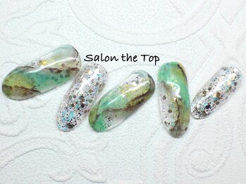 サロン ザ トップ(Salon the Top)/*グリーンニュアンスネイル