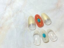 ブリオン 六本松店(Bullion)/ターコイズジュエリーネイル