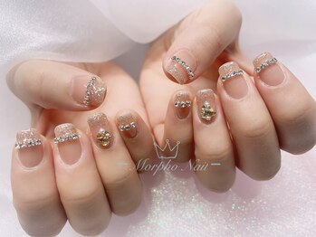 モルフォネイル(Morpho nail)/#新宿ネイル#大人可愛いネイル