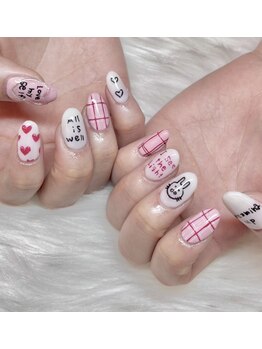 キレイエ ネイルズ(KIREIE NAILS)/落書き ニュアンス 個性派