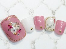 チェリーズネイル(Cherrys Nail)/ドライフラワー フットネイル