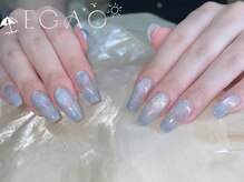 エガオネイルサロン 錦糸町店(EGAO NAIL SALON)/チップ長さだしマグネットネイル