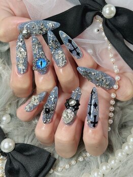 お爪かわいいネイルサロンの写真/つけ放題MENU有★お好きなデザイン好きなだけ♪人気のワンホンネイルや地雷ネイル、流行のY2Kネイルも☆