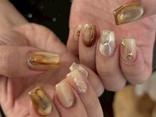 ラクエ(Laque)/ブラウン 奥行ニュアンスネイル