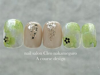 爽やか春ネイル