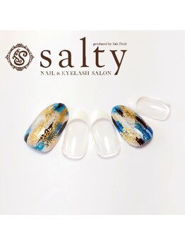 ネイルアンドアイラッシュサロン ソルティ 寺田町(salty)/フレンチネイル
