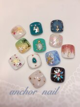 アンカーバイナチュラル アイラッシュ(anchor by natural eyelash)/【Foot】親指アート☆ 9100円