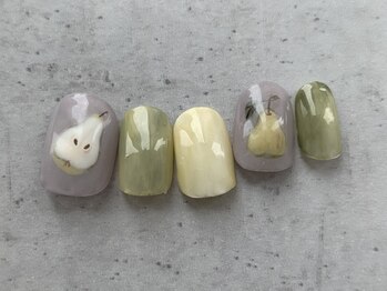カラ ネイル 中津店(calla nail)/洋梨ネイル