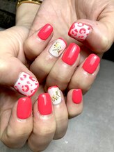 ラキネイル(LAKI Nail)/夏ヒョウ柄ネイル