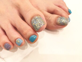 ネイルズ ララ(nails Lala)/バンダナフットネイル