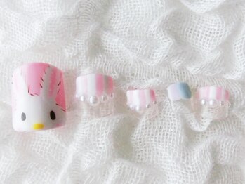 ネイリシャス(NAILICIOUS)/キュートなウサちゃんネイル