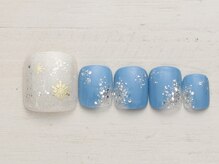 ネイルミックス 銀座店(Nail Mix)/塗りかけ×雪　4990円