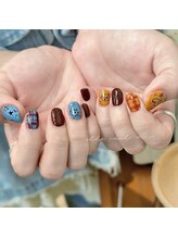 ELLE NAIL SALON【エルネイルサロン】西川口　【NEW OPEN】/手描きチェック/ELLE NAIL西川口