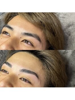 ボスブロウ 藤が丘駅前店(BOSS BROW)/ 【メンズ眉毛】　before　after