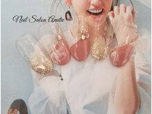 ネイルサロン アミティエ(Nail Salon Amitie)/シェル&ラメの大人上品ネイル