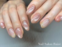 ライズ 本町店(Raize)/ミラーフレンチネイル/ピンク