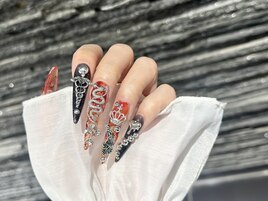 ★ブラック×べっ甲ネイル★